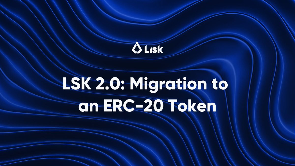 Lisk (@liskhq) on Twitter photo 🌑 Today we are unveiling LSK 2.0! 🌍
After careful work along with // <a href="/OVioHQ/">Outlier Ventures</a> // and valuable discussions with our community, We are excited to announce our plan for the LSK 2.0 and detail what its migration to an ERC-20 Token means!
BLOG ARTICLE: lisk.com/blog/posts/lsk… 🌑 Today we are unveiling LSK 2.0! 🌍
After careful work along with // <a href="/OVioHQ/">Outlier Ventures</a> // and valuable discussions with our community, We are excited to announce our plan for the LSK 2.0 and detail what its migration to an ERC-20 Token means!
BLOG ARTICLE: lisk.com/blog/posts/lsk…