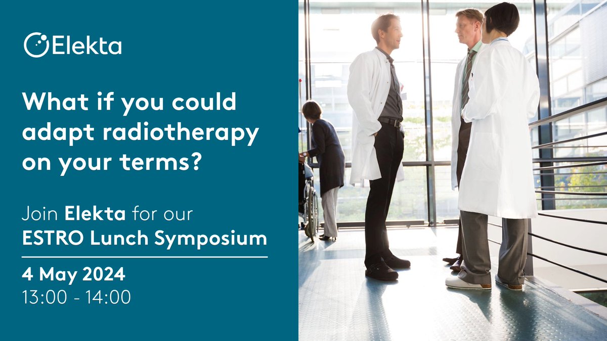 Attending #ESTRO24? ✔️ your 📅 to attend our Lunch Symposium where we’ll explore the question: What if you could adapt #radiotherapy on your own terms? You don't want to miss our #radonc clinical partners present the incredible promise the technique holds ➡️…