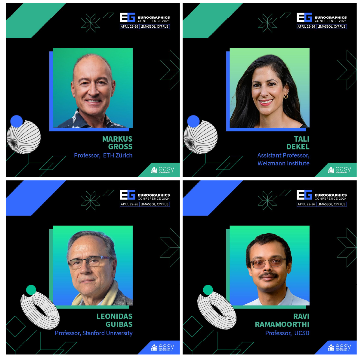 talidekel's tweet image. Honored and very excited to speak at EUROGRAPHICS this year next to these legendary researchers!  

I&apos;ll speak about my research journey in the realm of video generation: going from *single-video* models to *all-video* models.  
eg2024.cyens.org.cy/speakers/