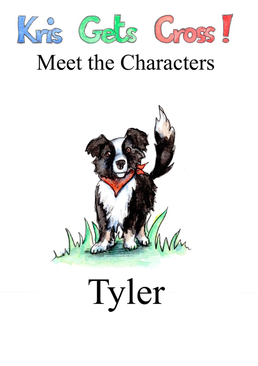 We thought we would take this week to say hello to some of the characters from our book Kris Gets Cross. Here is Tyler.