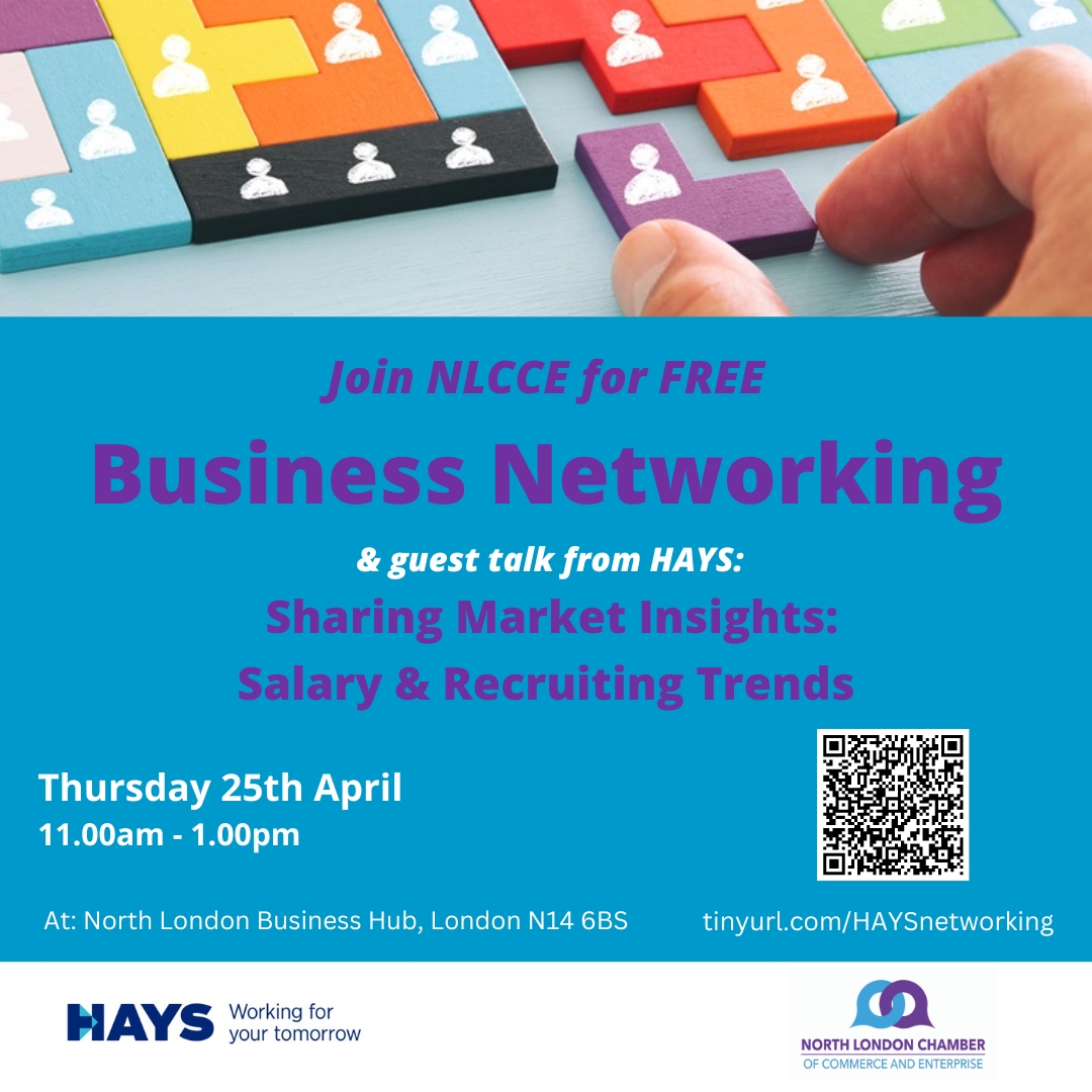 We are excited to be hosting a Business Networking event on the 25th April with guest speakers from HAYS who will be sharing market insights. Register for free at tinyurl.com/HAYSnetworking