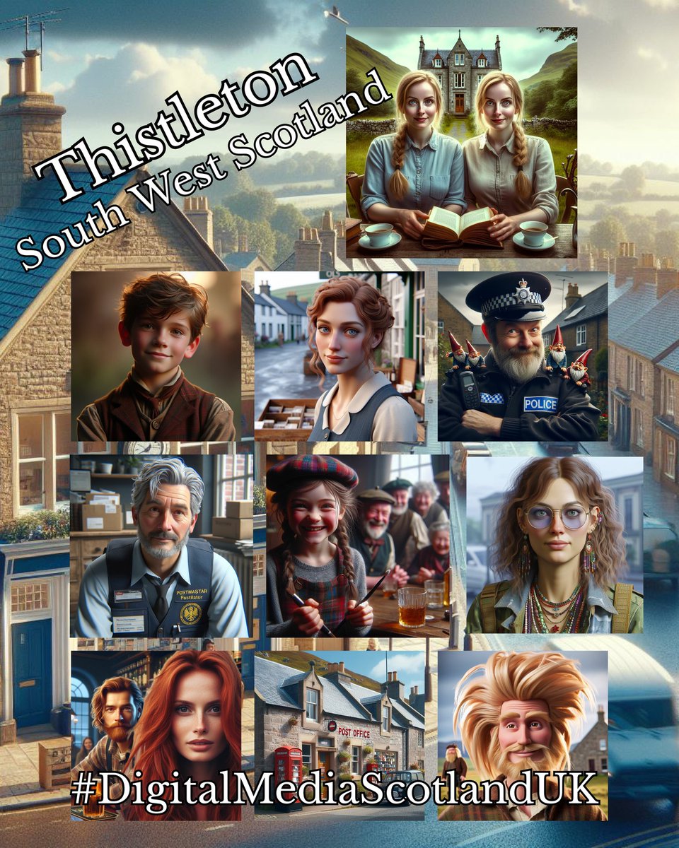 Some of our characters from Thistleton's Village. A new sitcom written and created by Alastair Campbell. Pulse2PulseUK Networks #DigitalMediaScotlandUK Scotland #DumfriesandGalloway.