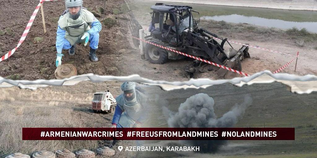 Over the past 30 years, #Armenia has mined quite extensive territories. Since 1991 to the date, @ANAMA_gov_az has registered 3429 mine victims. Of them, youth and child—358, female—38. #ArmenianWarCrimes #FreeUsFromLandMines #MineAwarenessDay #MineActionCannotWait