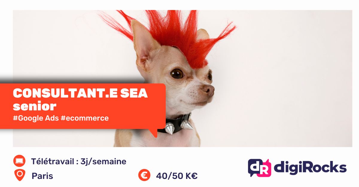 as_jarrige's tweet photo. 😍3 #jobs à pourvoir si tu es fan de #googleads👇
🤓CONSULTANT #SEA JUNIOR à #Paris (40 k€+) 
👉https://t.co/VMNkhGW2NT ✅ 
🤓CONSULTANT SEA SENIOR à #Paris (50 k€+) 
👉https://t.co/IfBnjIaFMt ✅ 
🤓TEAM LEAD SEA à #Paris (60 k€+) 
👉 https://t.co/N5t4qWLiVk ✅ 

#iciçarecrute https://t.co/5o4Ngp6pov