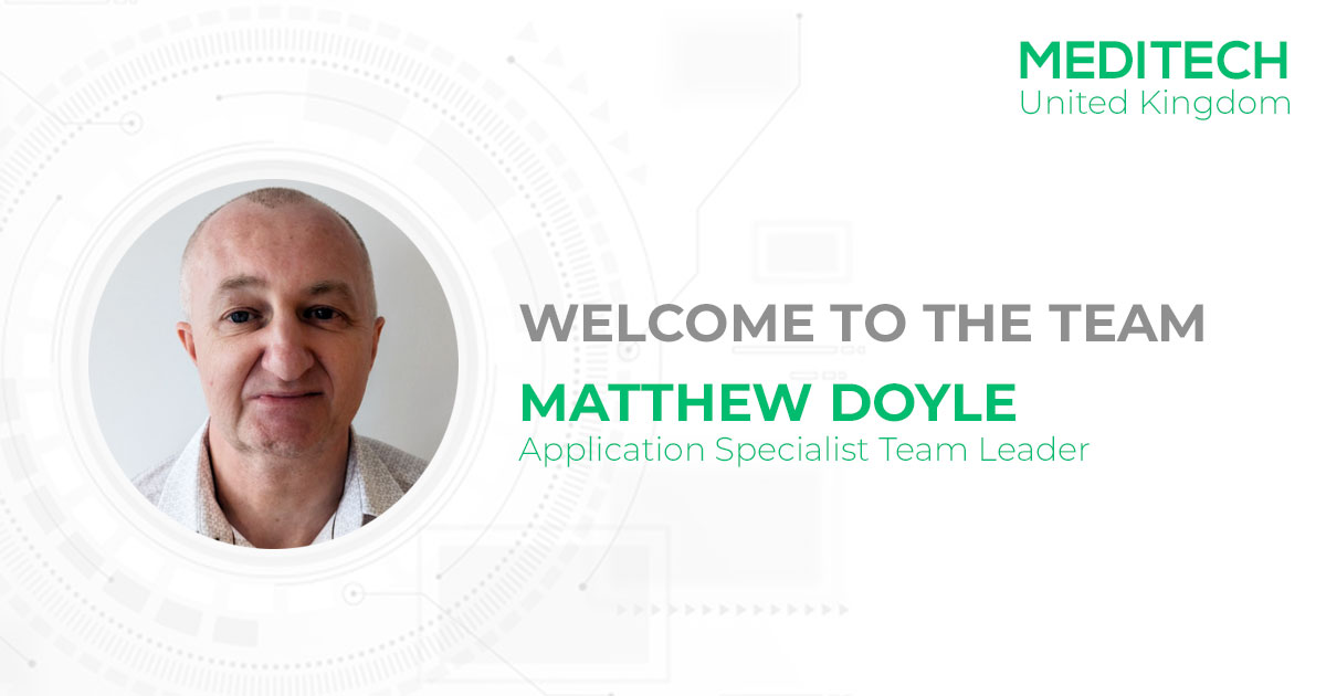 MEDITECH would like to welcome Matthew Doyle. Matt brings with him a wealth of experience from his 25 year career working within the Healthcare industry. He now joins MEDITECH UK as our new Application Specialist Team Leader. #welcometotheteam #MEDITECHCareers