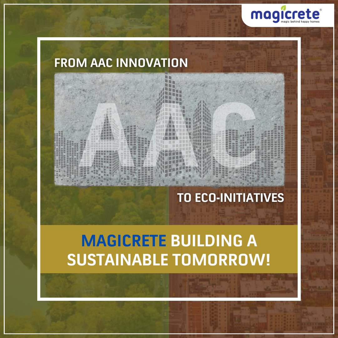 #Magicrete pioneers #sustainability in #construction, delivering efficiency and performance. With #AACblocks, it leads in #ecofriendly practices, shaping a greener future
#Bricks #BuildingMaterials #ConstructionInnovation #BuildingFuture #CivilEngineering #Builder #Contractor