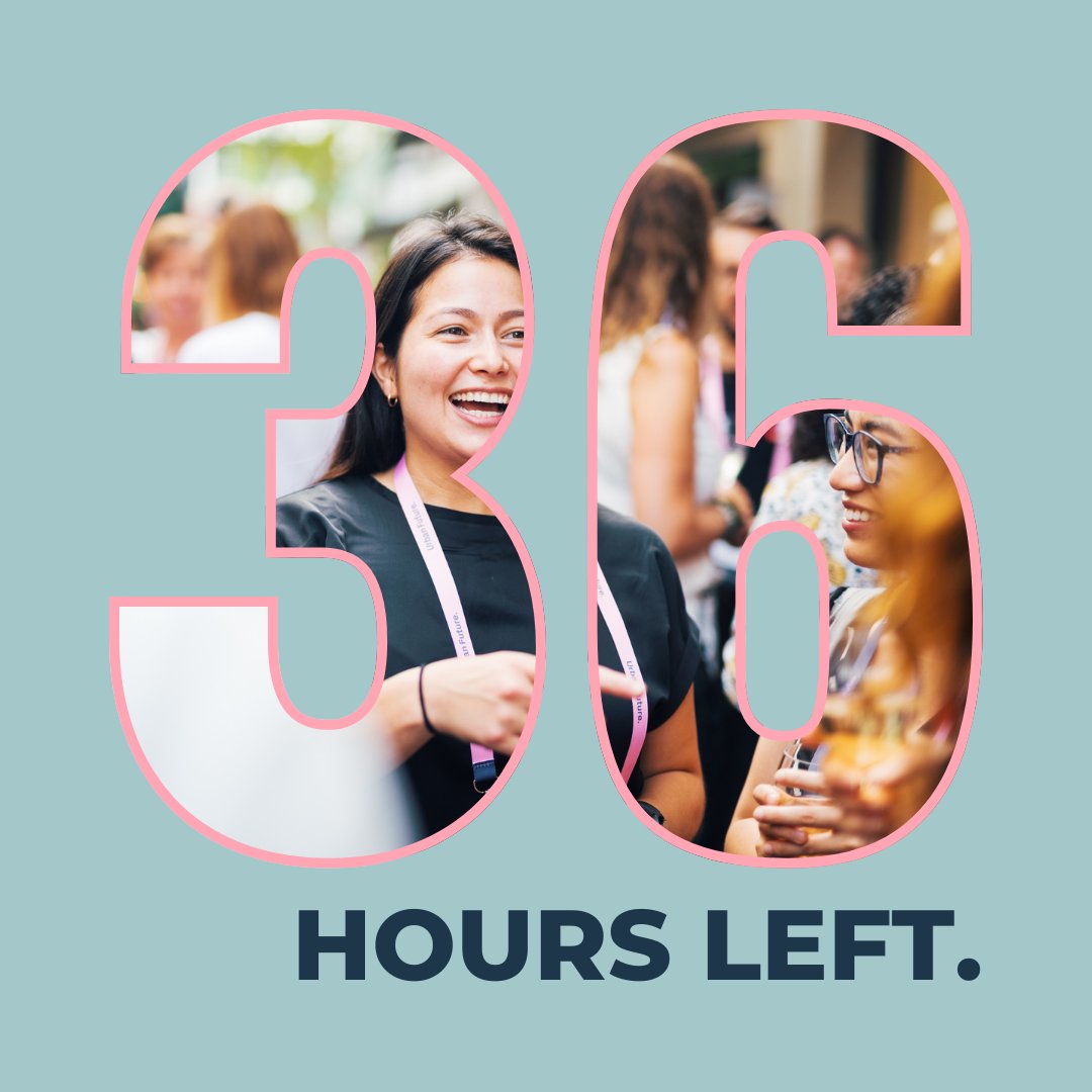 Just 36 hours left to catch early bird prices before they fly away! 🪽 Don't miss out on your chance to save for #UF24! 🎉 urban-future.org/tickets 🎟️ 💙 Rotterdam Ahoy | June 5-7, 2024 🩷