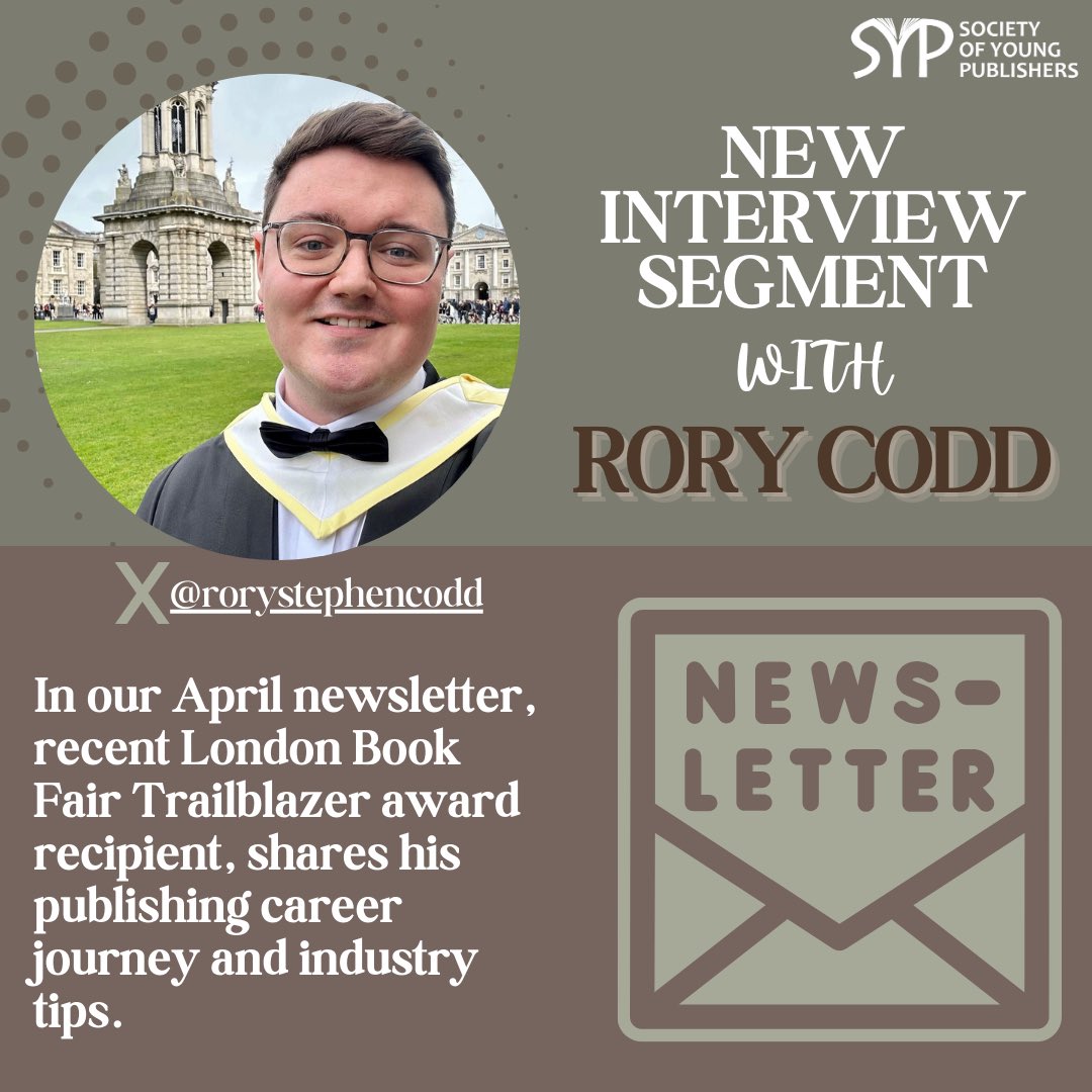 Want to gain some publishing insight from a #pressofficer ?🤔 Take a look at this month’s 5 Questions Segment with Rory Codd. Sign up to our newsletter (via the linktree in our bio) to discover more!📰🗞️ #syp #sypoxford #publishing #press #newsletter #publisher