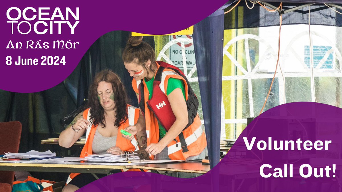 Volunteer Call Out! 🗣 We have plenty of volunteer roles waiting to be filled and we're relying on your incredible spirit and generosity to make it happen. Learn more and sign up at: rb.gy/2ei4j1 #oceantocity #OTC24 #CHF24 #corkharbourfest