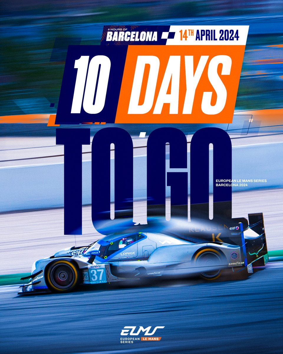 Shh, we’re nearly BACK. 🫡 Just 10 days left until the start of the 2024 #ELMS season at @Circuitcat_eng! Got plans for April 13-14? Why not join us for a thrilling weekend in Spain? Secure your tickets now for only 12€, which includes general entrance and paddock access.…