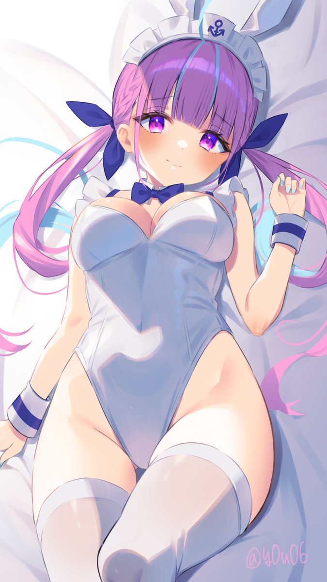 湊あくあ 「あくたんバニー#あくあーと 」|ゆうのイラスト