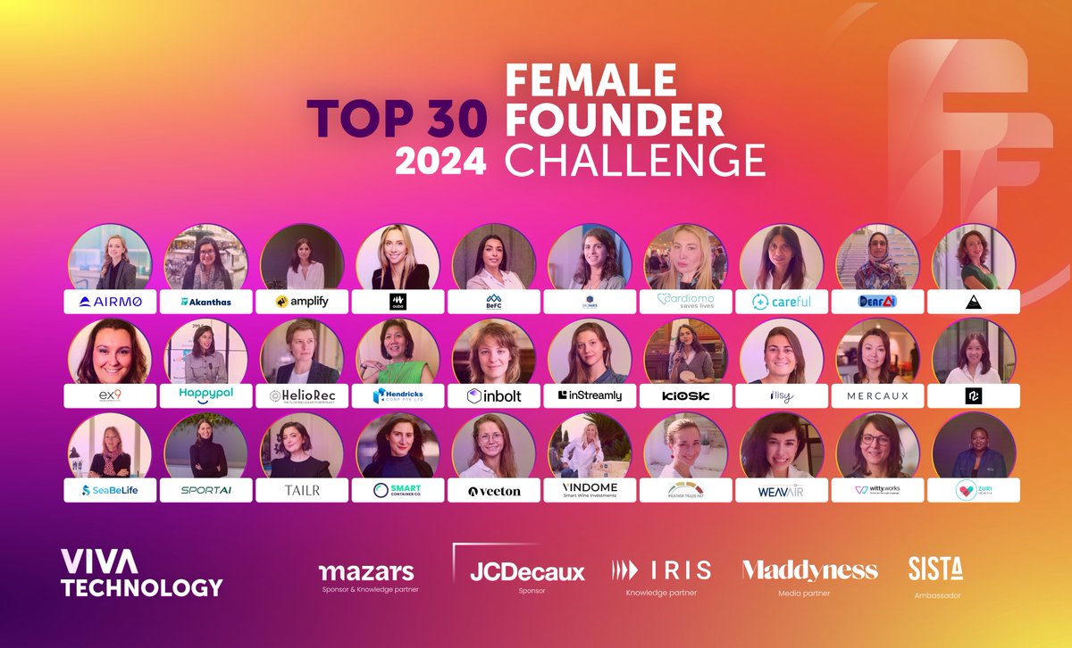 🎉 Presenting the Top 30 of our 2024 #FemaleFounderChallenge! Our goal: empower women in tech, foster leadership & fund opportunities. This initiative is close to our ❤️, spotlighting remarkable women & highlighting the gender gap. Let’s raise the bar together - cash is queen 👑