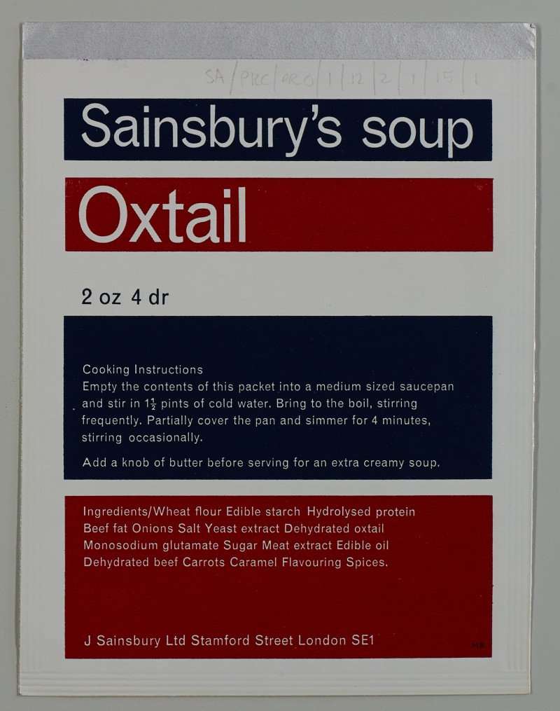 #SomethingNew for #Archive30 today is another version of this packet of Oxtail soup. And we mean new meaning newly accessioned. Definitely not new new.