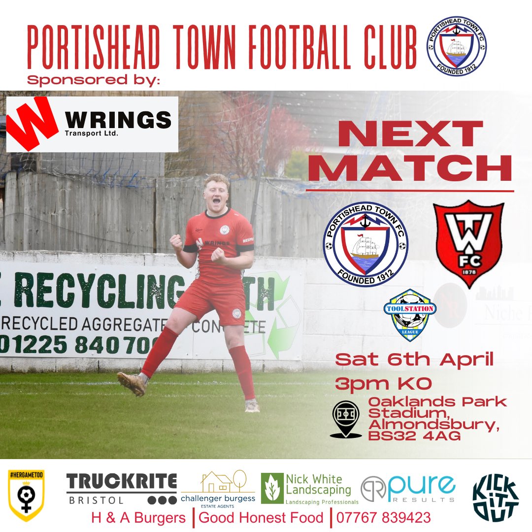Back in action Saturday! With the rain still causing issues, we’re back at Oaklands Park Stadium, Almondsbury to ensure the game goes ahead. We welcome <a href="/WarminsterTnFC/">Warminster Town FC</a> ⚽️
Let’s get behind the lads 🙌

#uptheposset ⚪️⚫️

<a href="/swsportsnews/">South West Sports News</a> @TSWesternLeague