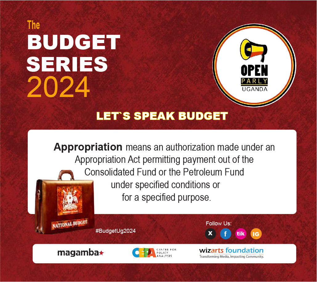 OpenParlyUg's tweet photo. Information is indeed power and that`s the foundation of knowledge. How about educating ourselves on what Appropriation means as far as the Budget process is concerned?
#BudgetUg2024 
@centre4policy @Wiz_Foundation @MagambaNetwork https://t.co/P20St4kHVb