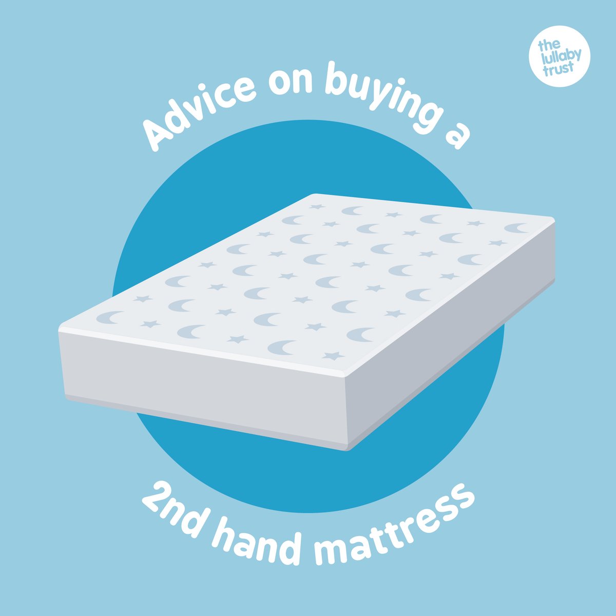 Reduce some of the risks of using a second-hand mattress by choosing one that: - 💧 Has been protected by a waterproof cover ⭐ Is in good condition 🧵 Has no rips or tears 🤜 Is firm and flat 🔥 Has a fire-resistant label 📏 Fits well with no gaps