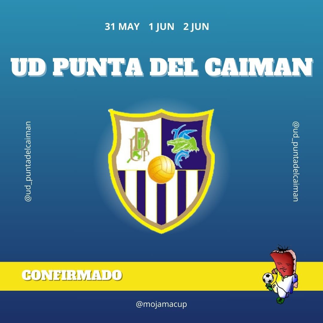 CupMojama's tweet photo. ¡Bomba! 💣

UD Punta del Caimán jugará en esta edición 🐊

Competirá en las siguientes categorías:

- Alevín 2012.
- ⁠Benjamín 2014.
- ⁠Benjamín 2015.
- ⁠Prebenjamín 2016.

¡Arriba esos jugadores! 👏🏻

@ud_puntadelcaiman

#mojamacup #islacristina https://t.co/1gCGSuCHvY