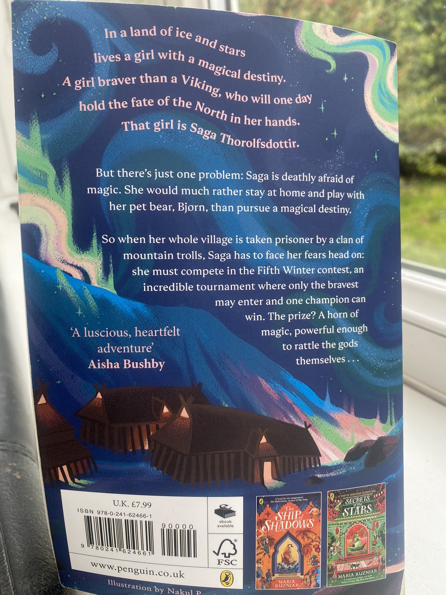 Just back from the Far North - lots of furs and stews to keep warm, bears and new friends for comfort and sorcerers and frost giants to be defeated. Not generally a fan of magic but loved this as @thecosyreader spins a wonderful tale. Loved the runes, Northern Lights & Bjorn! 🐻