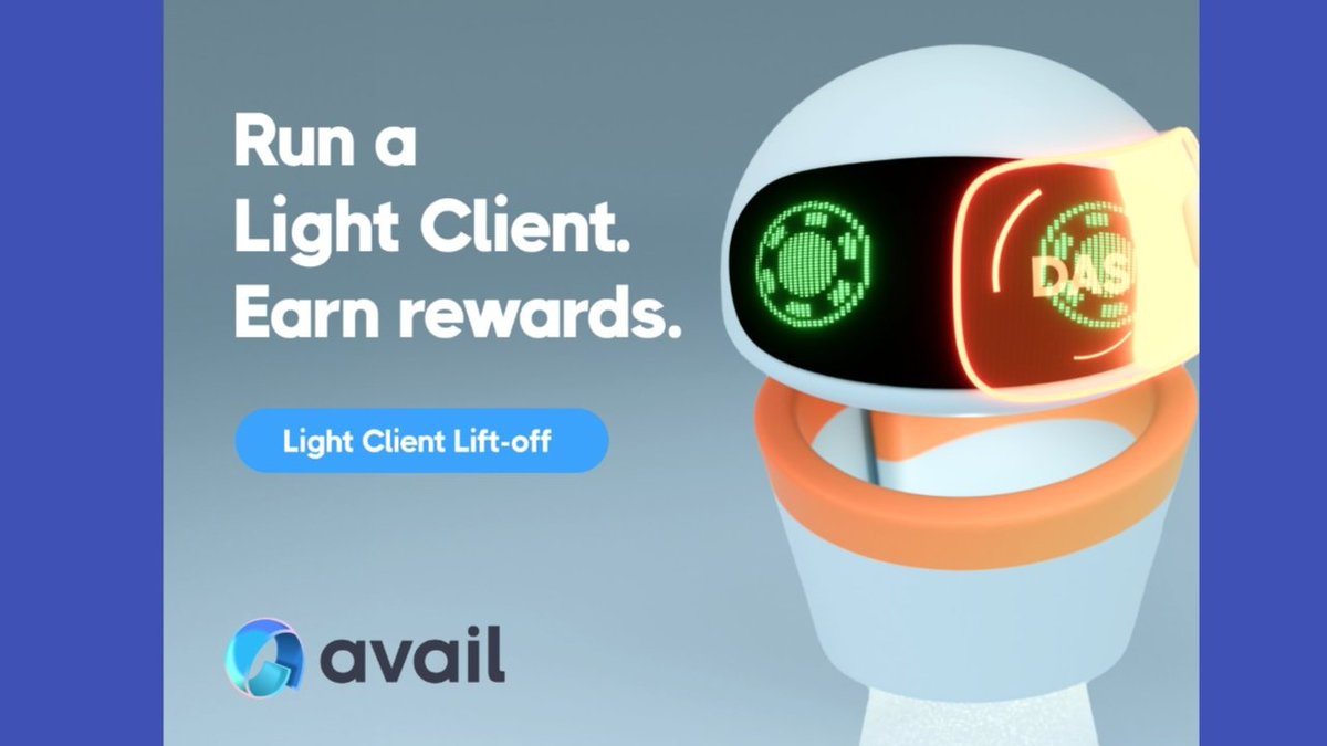 Deploy Avail Light Client Node &amp; Get $AVAIL Airdrop

Cost: $9 only 
Avail raised $27M funding

Remember Aptos airdropped Free 150-300 $APT ($2500-$3000) to node runners &amp; NFT minters

This could be your chance!  Deploy a light node &amp; mint an OG NFT using this Video guide 🧵👇