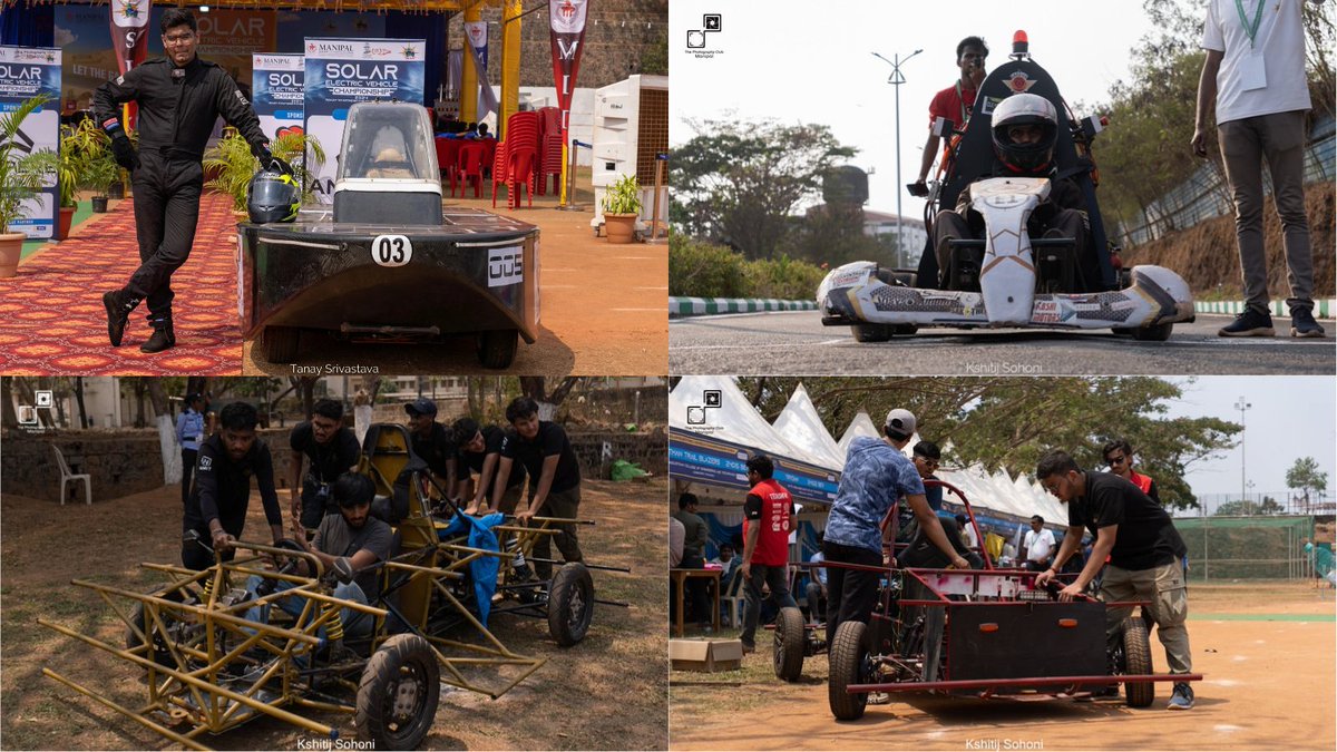 TeamSolarmobil's tweet photo. Team SolarMobil alongside MIT Manipal and Coimbatore Society of Racing Minds is thrilled to organise SEVC 2024 at MIT Manipal! With over 17 teams and 450+ Participants From across India.  #SEVC2024  #ElectricVehicles #Manipal https://t.co/a48ijtSc3L