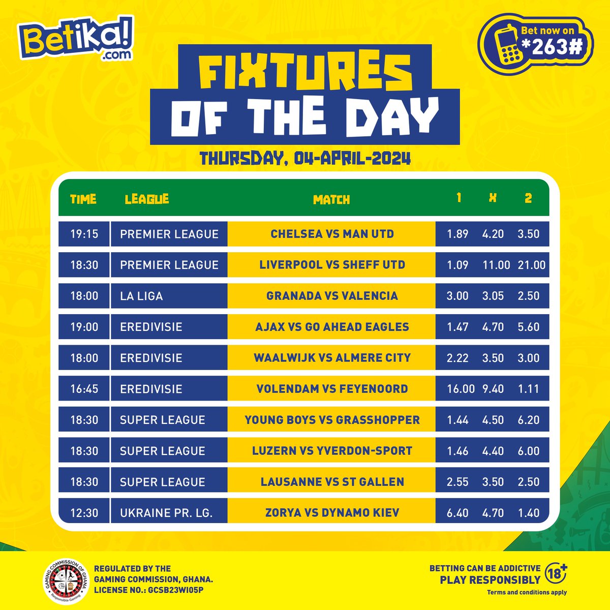 Another day to cash out💰Plenty games dey💪
Play here: bit.ly/404Ihu3
#Betikagh #RefernChop