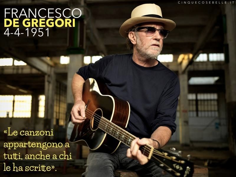 73 anni dalla nascita di Francesco De Gregori #francescodegregori #compleanno #citazione #musica #canzoni #4aprile