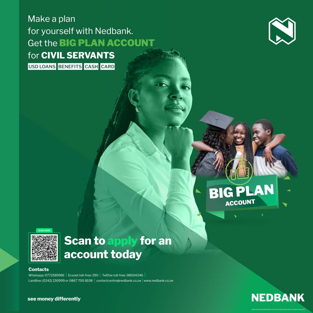 Attention all civil servants! Make a wise decision today by opening a Civil Servants 'Big Plan' account and watch as your biggest dreams come to life! #SeeMoneyDifferently #Nedbank