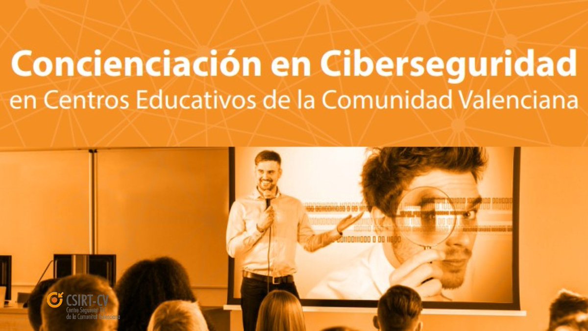 #CSIRTCV 👋 donarà la benvinguda al mes de #abril visitant els centres educatius 👉IES Didín Puig 👉IES Miguel Ballesteros Viana per a impartir les sessions de #Conscienciació en #ciberseguretat als alumnes de 1r de l'ESO. Us esperem! 😉@gvahisenda