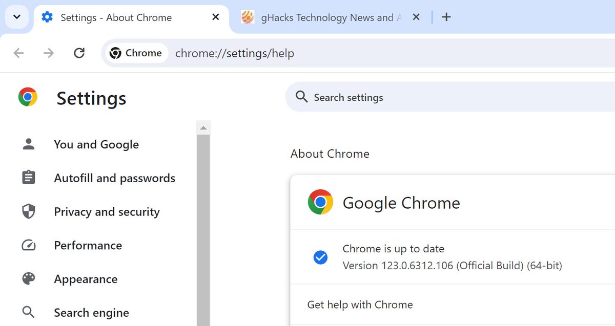 Another Google Chrome 0-day vulnerability fixed: update asap. Other Chromium-based browsers also affected. #googlechrome #security #chromium ghacks.net/2024/04/04/ano…