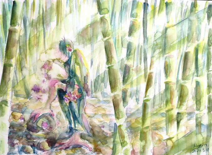 「bamboo bamboo forest」 illustration images(Latest)