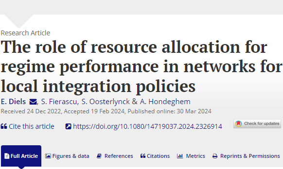 Public Management Review (@pmreview_) on Twitter photo Elien Diels, <a href="/silviafierascu/">Silvia Fierascu</a>, <a href="/StOosterlynck/">Stijn Oosterlynck</a> and Annie Hondeghem explore how resource allocation impacts the robustness and resilience of networks for local integration policies tandfonline.com/doi/full/10.10… Elien Diels, <a href="/silviafierascu/">Silvia Fierascu</a>, <a href="/StOosterlynck/">Stijn Oosterlynck</a> and Annie Hondeghem explore how resource allocation impacts the robustness and resilience of networks for local integration policies tandfonline.com/doi/full/10.10…