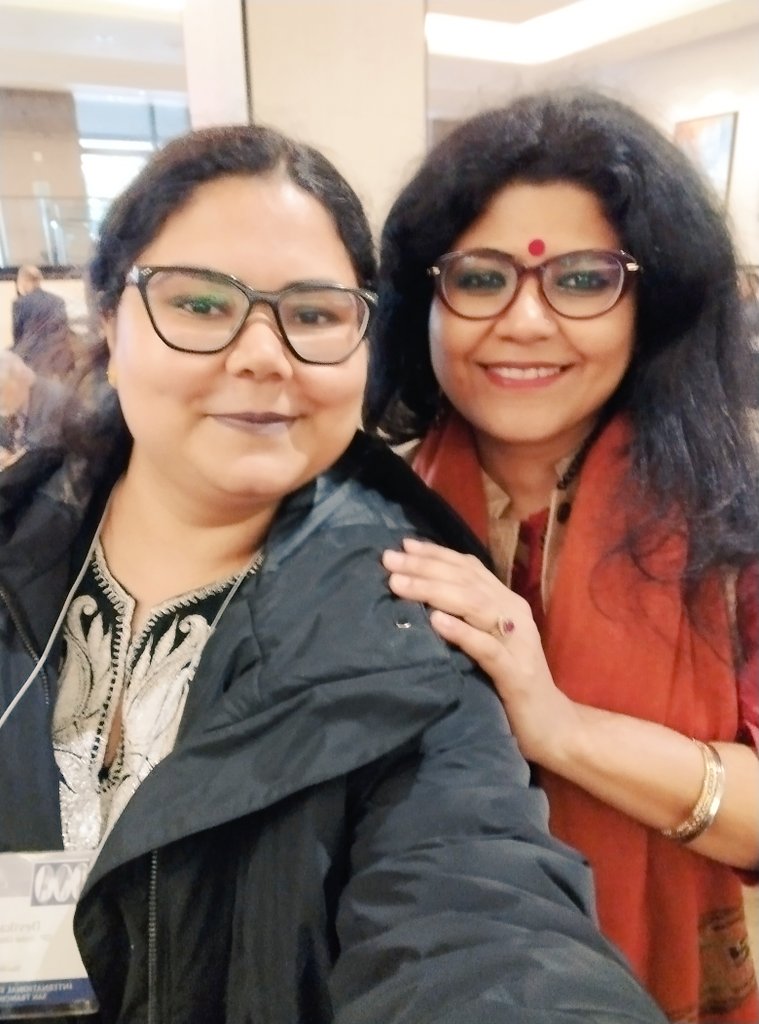 Met two goddesses of power and brightness at #ISA2024 @shwets_singh @swatipash So much love to my Profas for seeing me and affirming ❤️