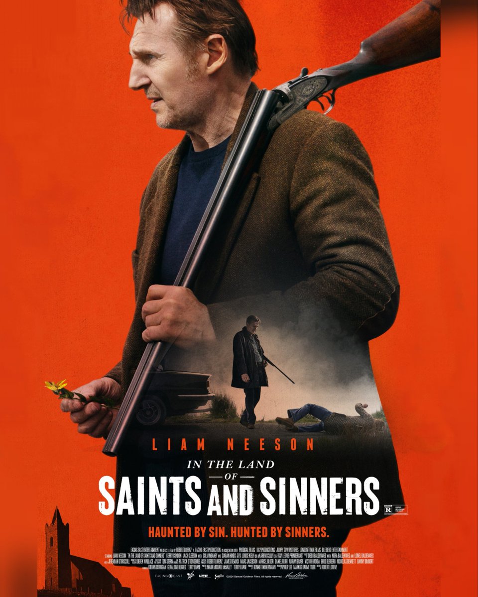 Saw IN THE LAND OF SAINTS AND SINNERS tonight. Such a satisfying night at the cinema! A fine dramatic thriller that often plays like an Irish Western, right down to the echoes of Morricone in the score. Neeson is great as a tired old lion, but young Jack Gleeson steals the show.