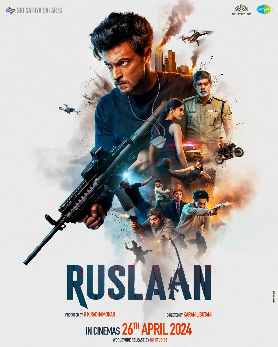 The trailer of the fearless spirit #Ruslaan drops tomorrow to give you an experience like no other 💯 Movie roaring in cinemas on 26th April, 2024 #RuslaanTrailer #GuitarBhiBajegaAurGunBhi
