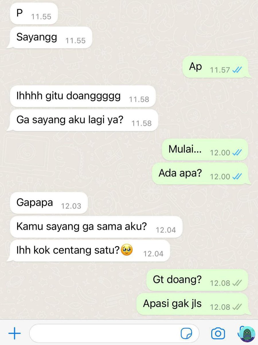 Kalian ilfeel gak sih sama cowo clingy kaya gini? Red flag gak sih? [TITIPAN] 💚