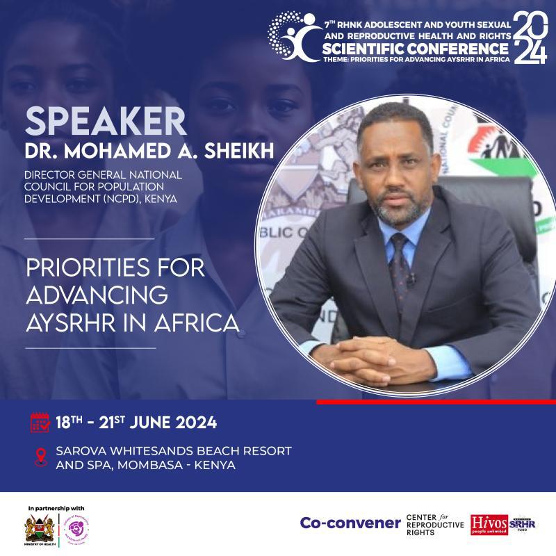 We're pleased to unveil our first speaker for the #RHNKConference2024... @DrAbeySheikh, Director General of the @NCPD_Kenya! Dr. Sheikh brings over 20 years of experience in healthcare system management and leadership. Get ready to be inspired! Have you secured your slot?