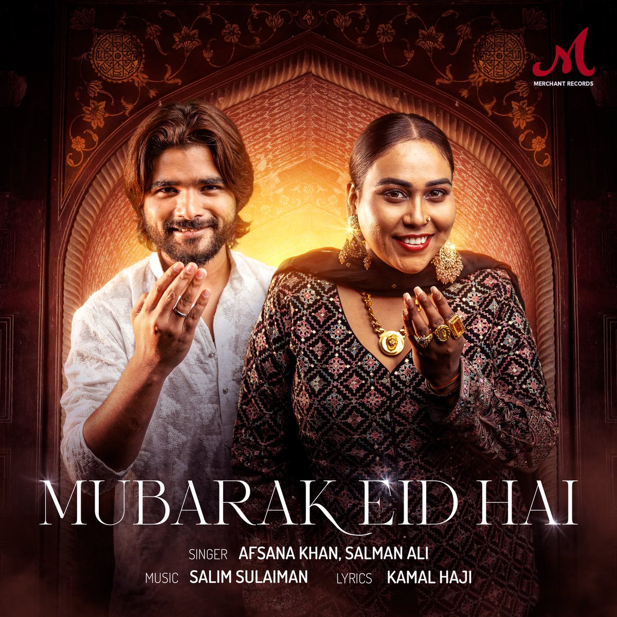 Get ready to elevate your Eid celebrations with #MubarakEidHai! 🎶 Embrace the joy of Eid through heartfelt melodies by @afsanakhan & @salmanAli Coming April 5th! Composed by @SlimSulaiman and written by @kamalhaji releasing on our YouTube channel! 
#MerchantRecords