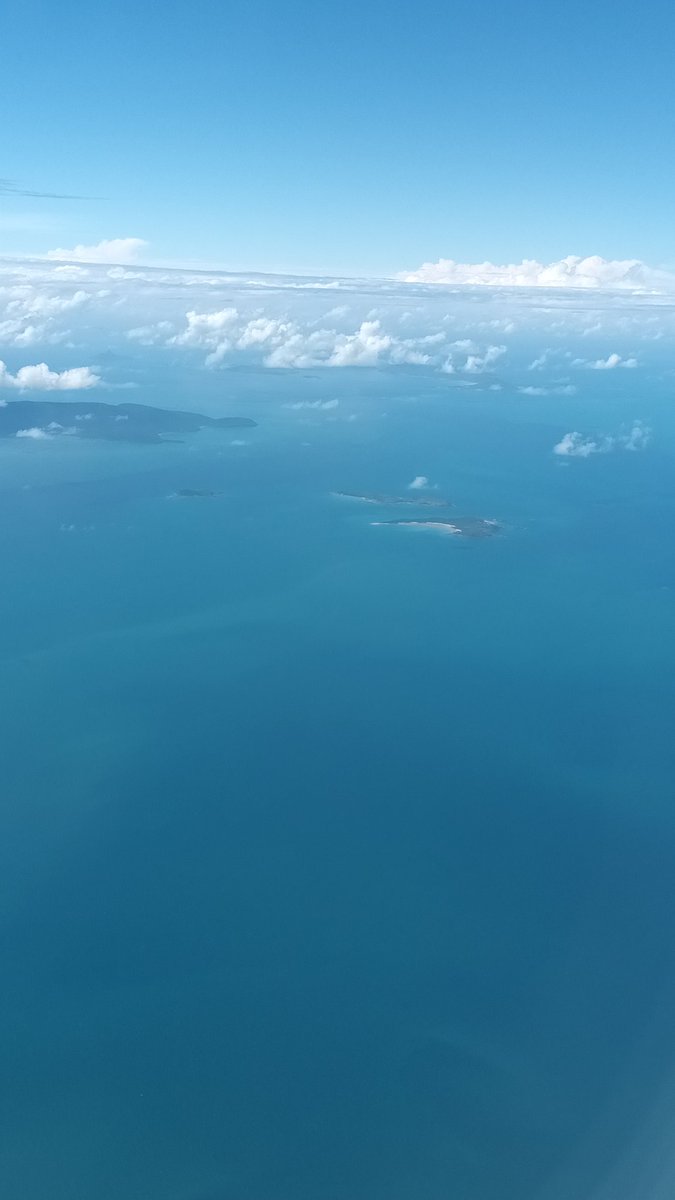 Coming in over Sydney, not as blue as Queensland lol.