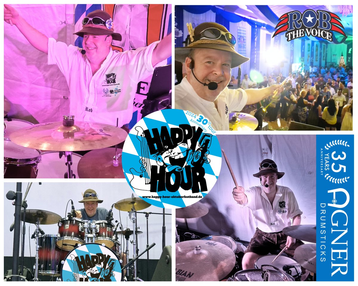 HAPPY WORLD DRUMMERS' DAY and keep on drumming! 🥁🥁🥁 happy-hour-oktoberfestband.de rob-the-voice.de -paid partnership- #weltschlagzeugertag #worlddrummersday #LasstMusikUndRhythmusDieWeltRegieren #letmusicandrhythmruletheworld #worlddrummersday #agnerdrumsticks #keepondrumming