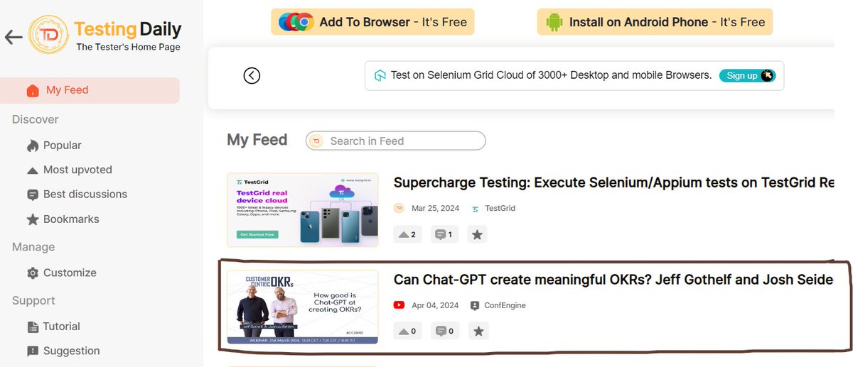 SH_TestingDaily's tweet photo. #04April: The first Youtube Video in #Testingdaily is from @ConfEngine
https://t.co/DeYJKe77GN
#confengine #automationtesting #testingdaily https://t.co/MMYfnJOXNH