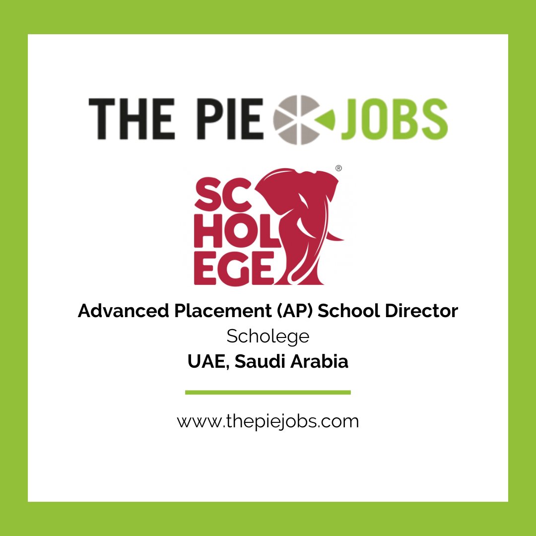 Scholege is searching for an Advanced Placement (AP) School #Director to oversee their AP program, ensuring academic excellence and operational efficiency. Learn more about this role and apply via The PIE Jobs hubs.li/Q02qHYdR0 #intled #hiring #newjob