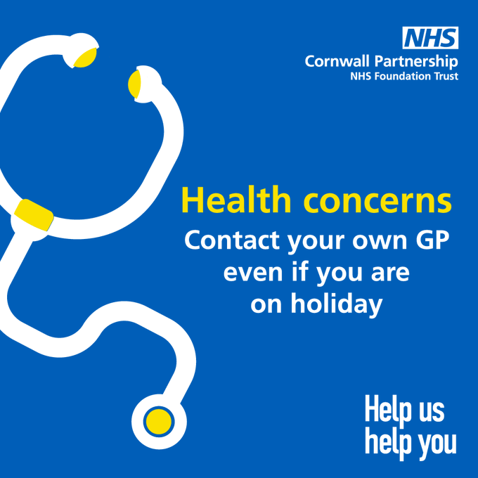 If something is worrying you about your health, contact your local GP surgery, even if you are away from home. As well as face-to-face, there are many alternative appointment methods, such as phone and virtual consultations.