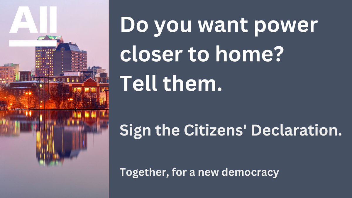 Locals know best what their community needs. #BeACitizen #YouDeserveBetter alliancenow.uk/home/citizens/…