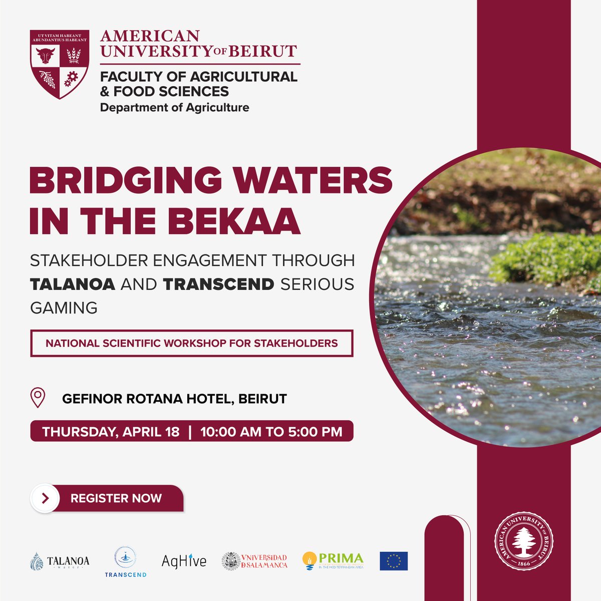 Dive into the transformative Water Dialogue workshop by TALANOA-WATER & TRANSCEND. Explore research in the Litani & Orontes River Basins & experience our innovative serious game. Let's strategize on water management in the Bekaa Valley together! #WaterDialogue #BekaaValley