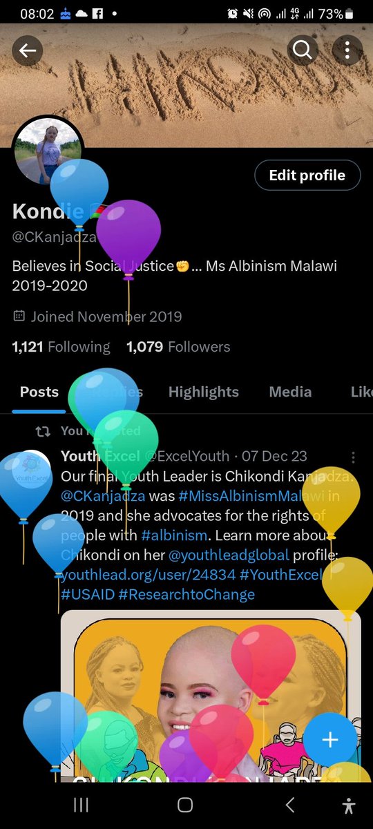 CKanjadza's tweet photo. Balloon Day 💕
Happy Happy Girl 🥳❤️ https://t.co/kgMjaGUifL