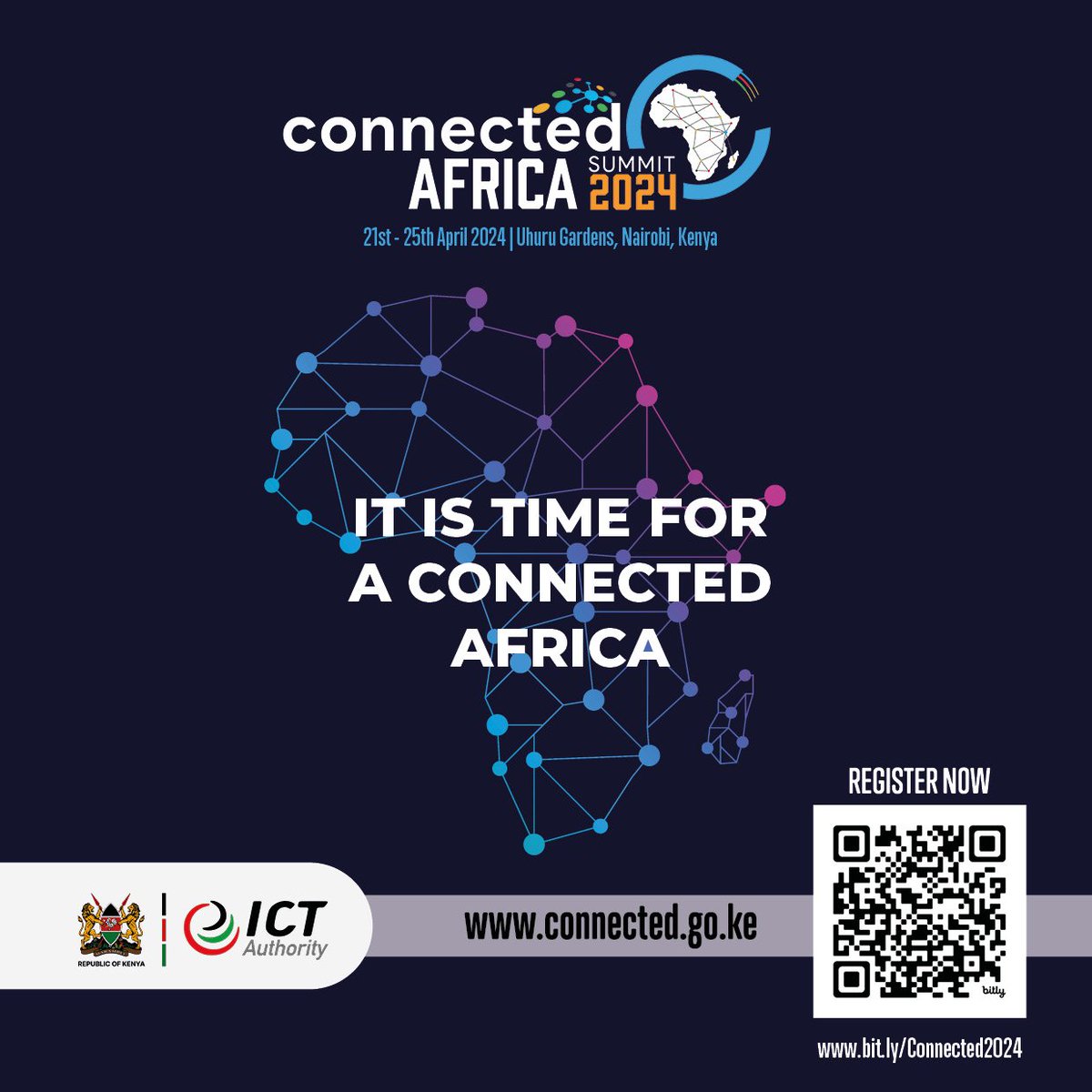 Join us at the #ConnectedAfricaSummit2024 as we
Shape Africa’s Digital Future
Celebrate the She-Tech digital leadership forum.
Our B2B &amp; G2B engagement as we get to learn new business AI tactics and governance with emerging e-commerce strategies.
connected.go.ke