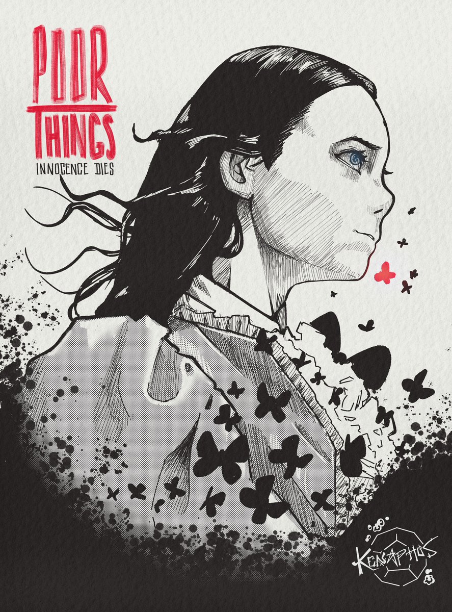 The enigmatic Bella Baxter, played by Emma Stone, protagonist of the fascinating and twisted story of 'Poor Things'. #BellaBaxter #EmmaStone #PoorThings #Mystery #SecondChances #inkwork #yodibujodiario #digitalart