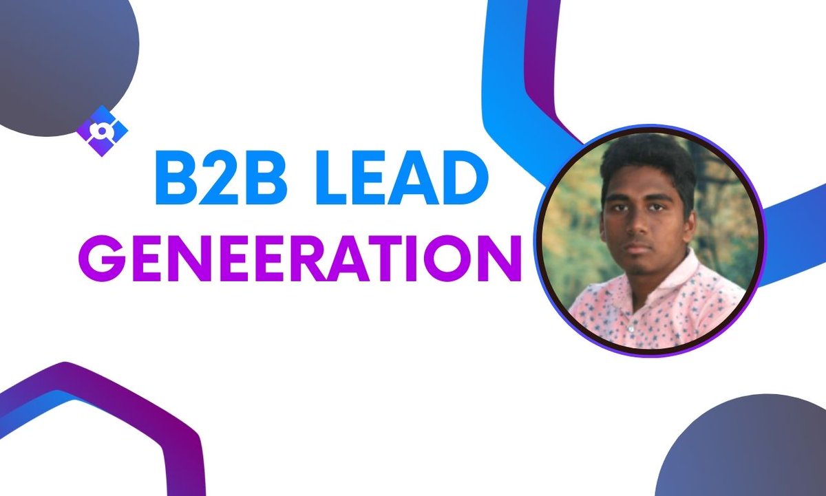 Professional Lead Generation Expert
I will do targeted B2B lead Generation related to any industry
My Services Include:
---------------------------
LinkedIn leads generation
Quality leads generation
LinkedIn sales navigator
Email list building