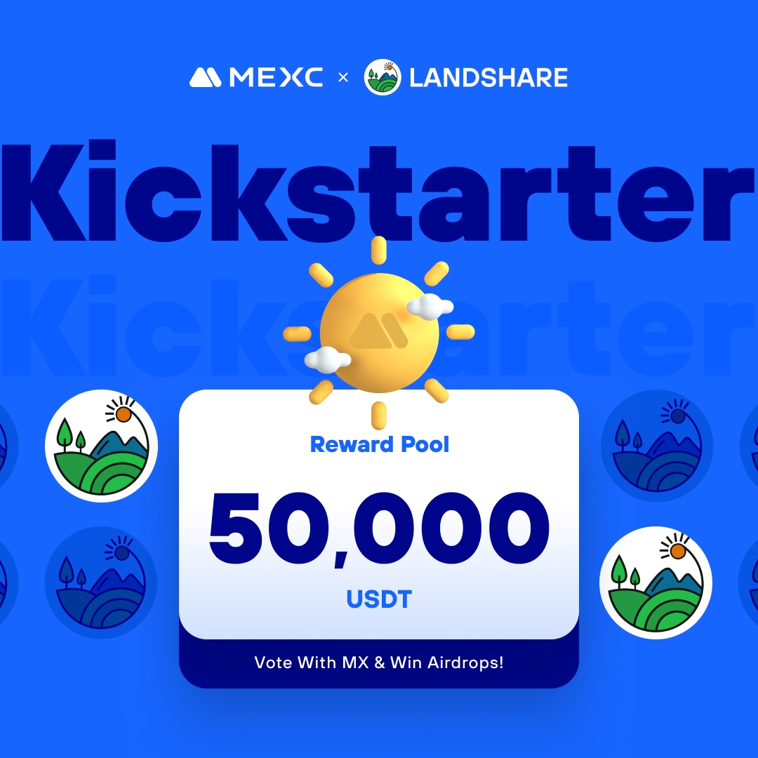 MEXC's tweet photo. .@Landshareio, bringing real estate to the blockchain, is coming to #MEXCKickstarter 🚀

🗳Vote with $MX to share massive airdrops
📈 $LANDSHARE/USDT Trading: 2024-04-05 09:30 (UTC)

Details: https://t.co/2vI3JJNOa2 https://t.co/Cb3AZ3gmSo
