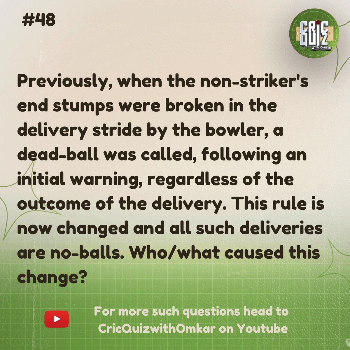 Not an IPL question but still an interesting one for today!
#CricketQuiz